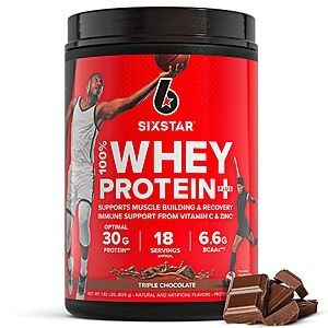 [S&S] Six Star Whey Protein Powder Plus - Vanilla Cream, 1.8LB 1.8 LB $13.04 (before tax) Amazon w/ coupon ymmv